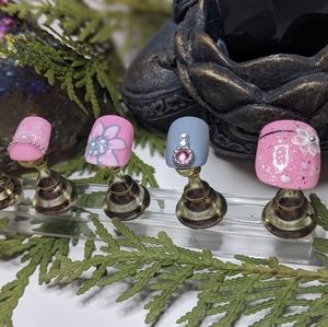 Short Square-Tipped Press-On Nails- "Summer Fling" - Multiple Colours!